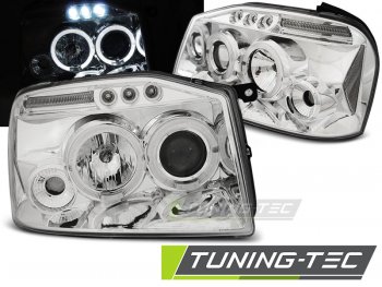 Фары передние Angel Eyes Chrome на Nissan Frontier II US