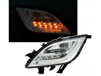 Альтернативные ПТФ LED Chrome от CarID на Opel Astra J