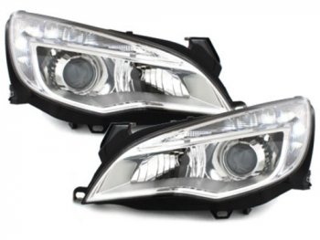 Передняя альтернативная оптика Dlite Chrome на Opel Astra J
