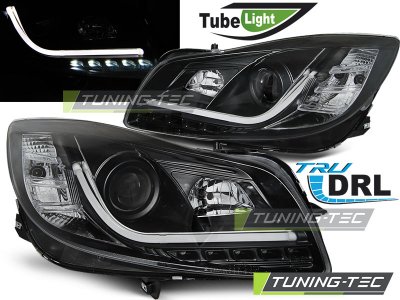 Передние фары Tube Light Black от Tuning-Tec на Opel Insignia