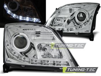 Передние фары Daylight Chrome от Tuning-Tec на Opel Vectra C