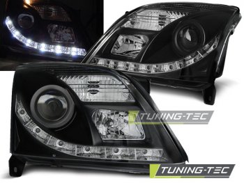 Передние фары Daylight Black от Tuning-Tec на Opel Vectra C