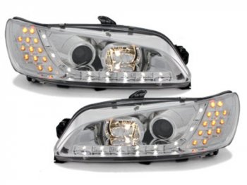 Фары передние LED Dayline Chrome на Peugeot 306 рестайл