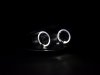 Фары передние LED Angel Eyes Black на Peugeot 307