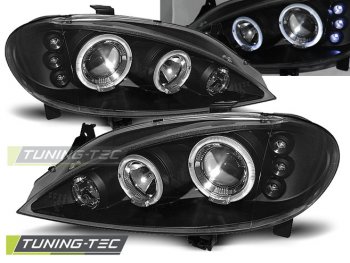 Фары передние Angel Eyes Black от Tuning-Tec на Renault Megane I рестайл