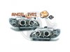 Фары передние Angel Eyes Chrome от HD на Renault Megane I 3/5D