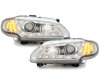 Фары передние LED Angel Eyes Chrome на Renault Megane I 3/5D