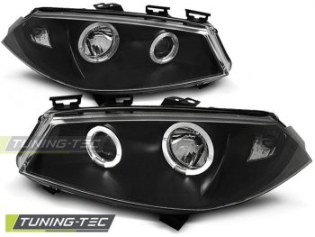 Фары передние Angel Eyes Black от Tuning-Tec на Renault Megane II