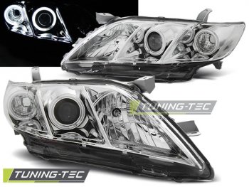 Фары передние Angel Eyes Chrome на Toyota Camry XV40