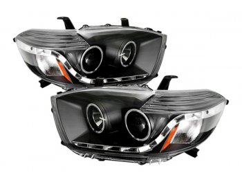 Фары передние CCFL DRL Eyes Black на Toyota Highlander II