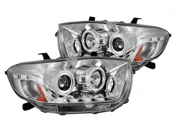 Фары передние CCFL DRL Eyes Chrome на Toyota Highlander II