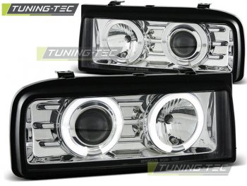 Фары передние CCFL Angel Eyes Chrome от Tuning-Tec на Volkswagen Corrado