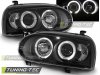 Передние фары LED Angel Eyes Black от Tuning-Tec на Volkswagen Golf III