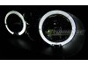 Фары передние LED Angel Eyes Black R32 Look от Tuning-Tec на VW Golf IV