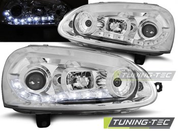 Фары передние Daylight Chrome от Tuning-Tec на Volkswagen Golf V