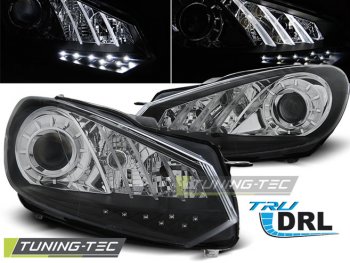 Фары передние Devil Eyes Black на Volkswagen Golf VI