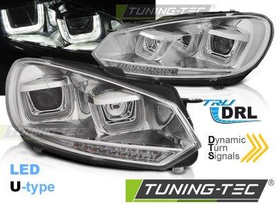 Передние фары динамические с DRL от Tuning-Tec для VW Golf VI