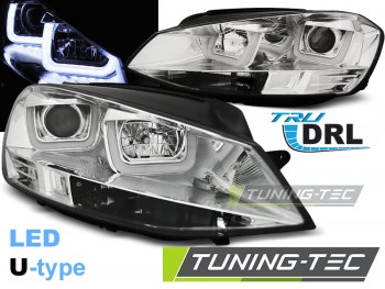 Фары передние U-Type Chrome на Volkswagen Golf VII