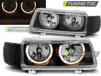Фары передние Angel Eyes Black Var2 на Volkswagen Passat B4 35i