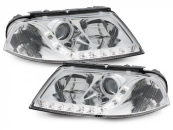 Фары передние Dayline Chrome на Volkswagen Passat B5+ 3BG