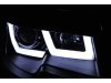 Фары передние U-Type Eyes Black на Volkswagen T5 рестайл