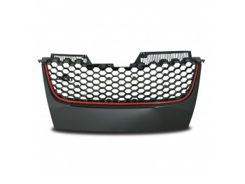 Решётка радиатора Black Red от JOM на Volkswagen Golf V