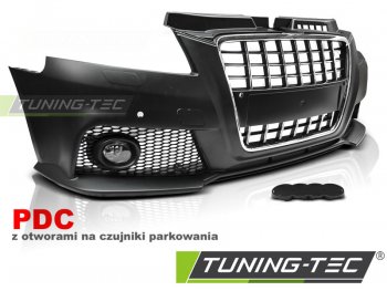 Бампер передний в стиле S8 под парктроники от Tuning-Tec для Audi A3 8P рестайл