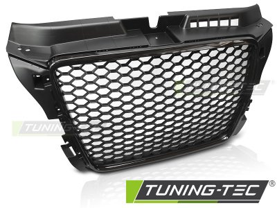 Решётка радиатора от Tuning-Tec Glossy Black RS3 Look на Audi A3 8P рестайл
