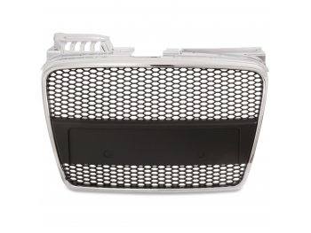 Решётка радиатора от JOM Black Chrome RS4 Look на Audi A4 B7