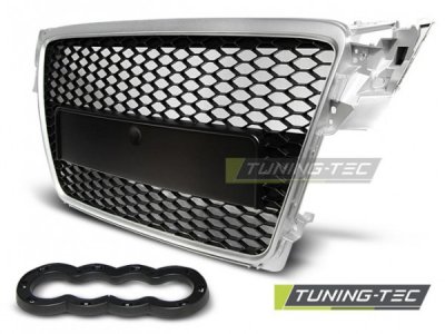 Решётка радиатора от Tuning-Tec Black Silver RS Look на Audi A4 B8