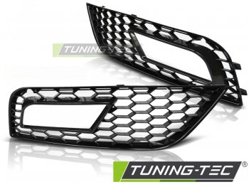 Решётки под DRL от Tuning-Tec Glossy Black RS Look для Audi A4 B8 рестайл