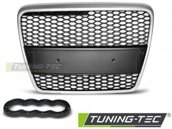 Решётка радиатора от Tuning-Tec RS Look Black Silver на Audi A6 C6