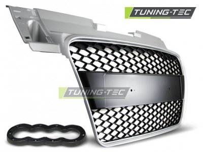 Решётка радиатора от Tuning-Tec RS Look Black Silver на Audi TT 8J