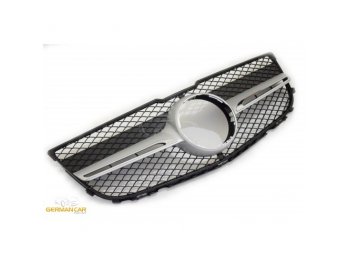 Решётка радиатора AMG Look Black Silver от GermanParts на Mercedes GLK класс X204 рестайл