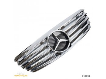 Решётка радиатора AMG Look Chrome на Mercedes E класс W211