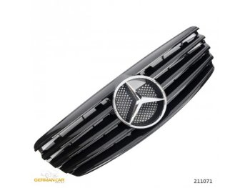 Решётка радиатора AMG Look Glossy Black на Mercedes E класс W211