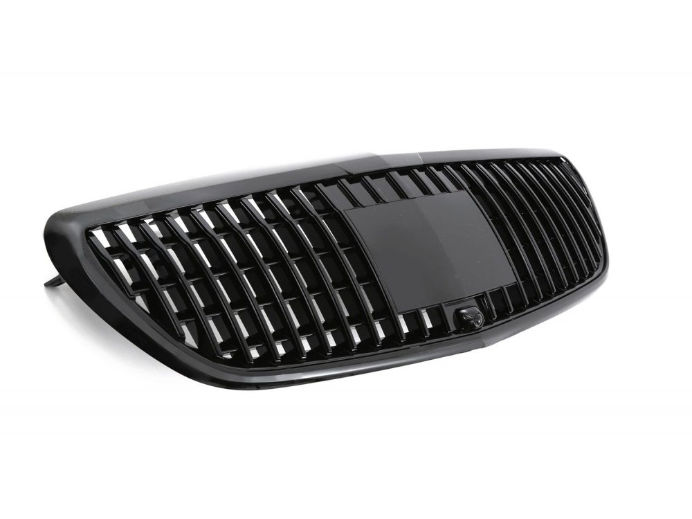 Решётка радиатора в стиле Maybach чёрная глянцевая на Mercedes E класс W213