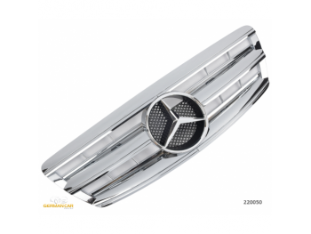Решётка радиатора AMG Look Chrome на Mercedes S класс W220 рестайл