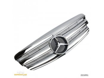 Решётка радиатора AMG Look Chrome на Mercedes S класс W221