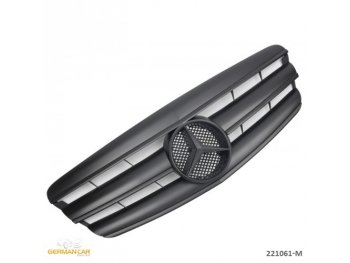 Решётка радиатора AMG Look Matt Black Var2 от GermanParts на Mercedes S класс W221