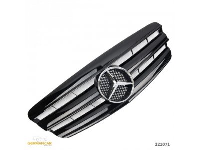 Решётка радиатора AMG Look Glossy Black от GermanParts на Mercedes S класс W221