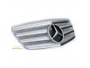Решётка радиатора AMG Look Silver Chrome на Mercedes E класс W211 рестайл