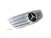 Решётка радиатора AMG Look Silver Chrome на Mercedes E класс W211