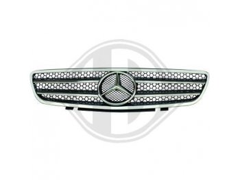 Решётка радиатора от HD Black Chrome на Mercedes SL класс R230