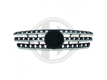 Решётка радиатора 164 Look Black Chrome на Mercedes ML класс W163