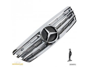 Решётка радиатора CL AMG Look Chrome на Mercedes C класс W203
