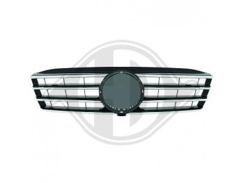 Решётка радиатора Black Chrome CL Look на Mercedes C класс W203