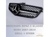 Решётка радиатора в стиле AMG C63 Look Black Chrome Var2 на Mercedes C класс W204