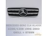 Решётка радиатора AMG Look Black Chrome на Mercedes CLK класс W208