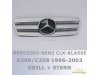 Решётка радиатора AMG Look Silver Chrome на Mercedes CLK класс W208